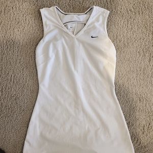 Girls white Nike DRI fit tennis dress